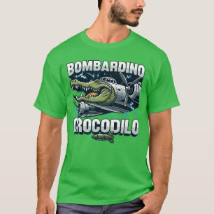 T-shirt Italian Brainrot Bombardino Crocodilo Drôle Cervea