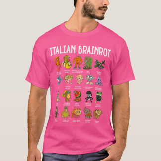 T-shirt Italian Brainrot Italian Brainrot Drôles de Mèmes