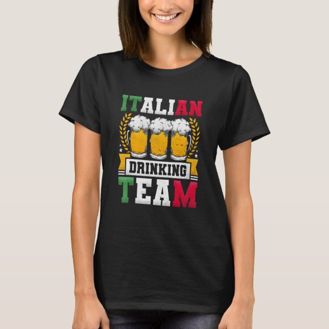 T-shirt Italian Drinking Team Beer Day (Devant)