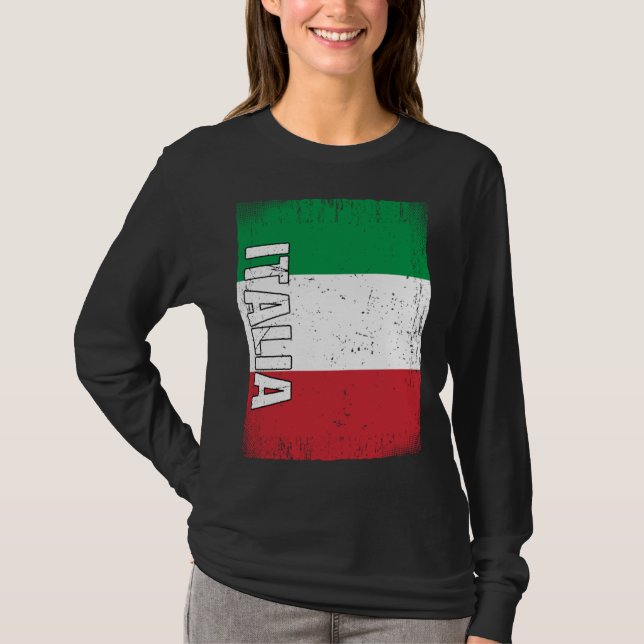 T-shirt Italian Flag Italy (Devant)