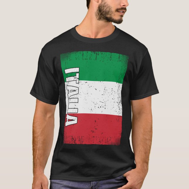 T-shirt Italian Flag Italy (Devant)
