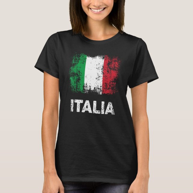 T-shirt Italian Flag Italy Patriotic Italia Flag (Devant)