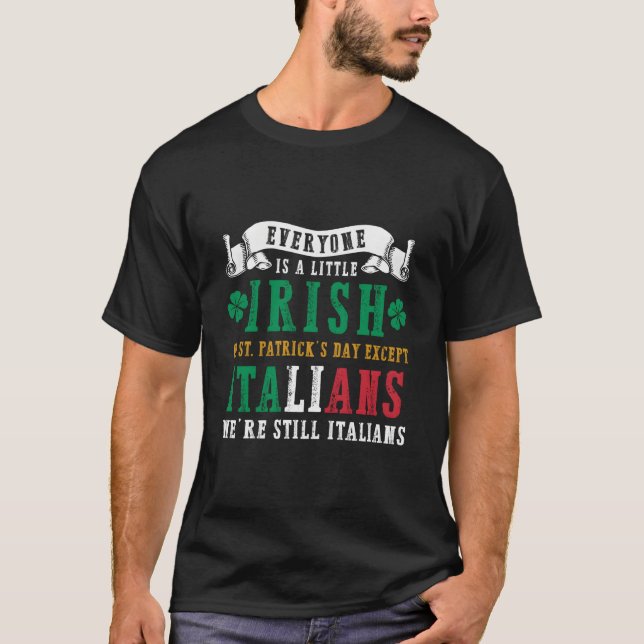 T-shirt Italian Irish Stpatricks Day Shenanigans (Devant)