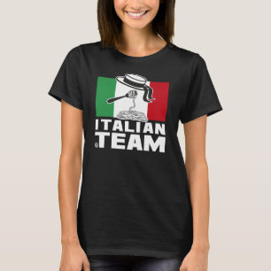 T-shirt ITALIAN TEAM BLACK femme