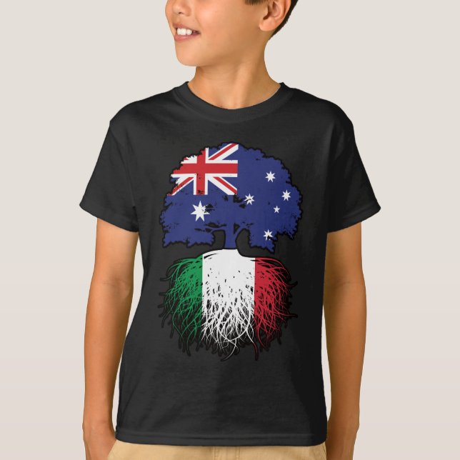 T-shirt Italie Australie Australie Australie drapeau des r (Devant)