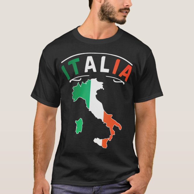 T-shirt Italie cadeau italien italiana Pays 90s basket-bal (Devant)