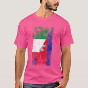 T-shirt Italie Cambodge Drapeaux - Italie Cambodge