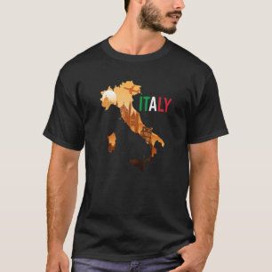 T-shirt Italie Carte de voyage Drapeau Italia Pride Souven