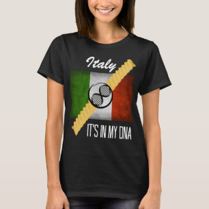 T-shirt Italie C'est dans mon ADN Molecule Drapeau Italien