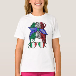 T-shirt Italie chaotique pain avec drapeau italien