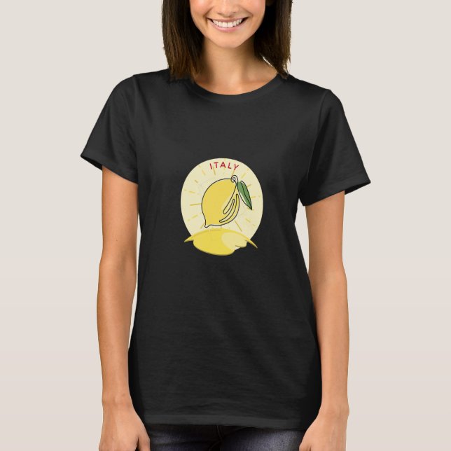 T-shirt Italie Citron citron citron (Devant)