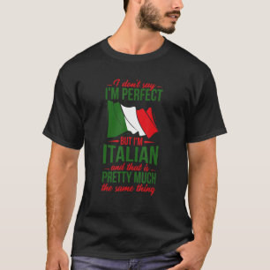 T-shirt Italie Culture Racines italiennes Mais je suis ita