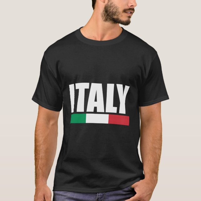 T-shirt Italie Drapeau Fière Italie (Devant)