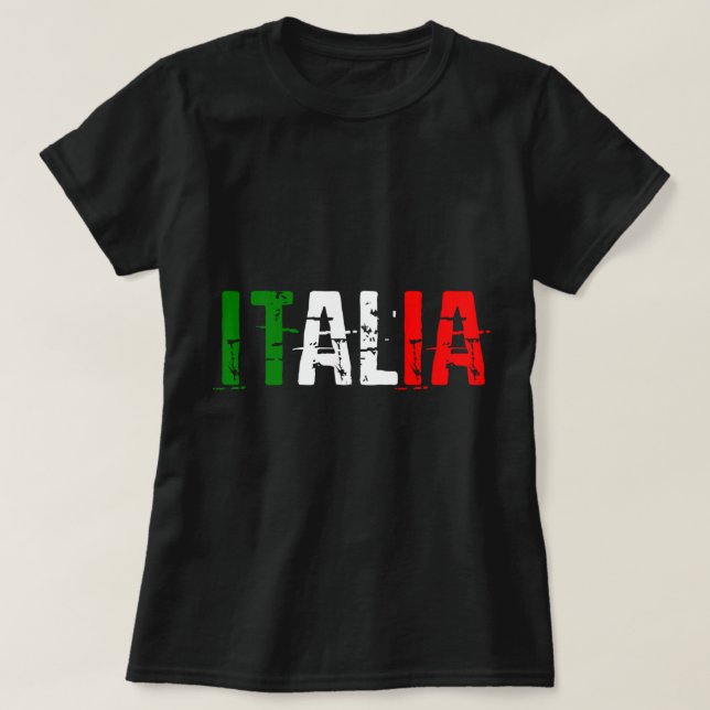 T-shirt ITALIE Drapeau ITALIE Hommes Femmes Enfants ITALIE (Design devant)