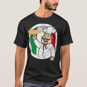 T-shirt Italie Drapeau Italien Cuisine Italienne Chef Sous