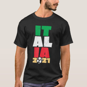T-shirt Italie Drapeau Italien Soccer 2021