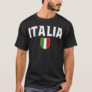 T-shirt Italie Drapeau Patriotique Scudetto Emblem Crest