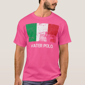 T-shirt Italie Drapeau Polo Cadeau Pour Water Polo Player