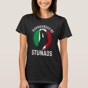 T-shirt Italie Drapeau Racines Italiennes Dit Entouré De S