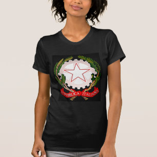T-shirt Italie Emblème bord foncé