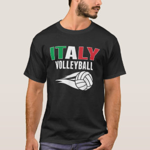 T-shirt Italie Fans de volley-ball Jersey Drapeau italien 