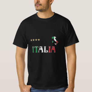 T-shirt Italie Football Fan Shirt Drapeau