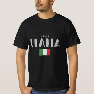 T-shirt Italie Football Fan Shirt Drapeau