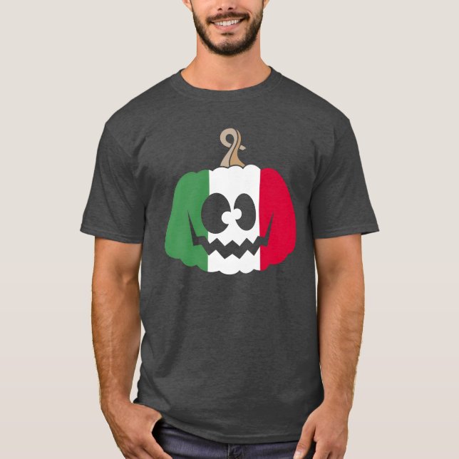 T-shirt Italie Halloween cadeau Citrouille (Devant)