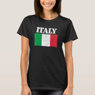T-shirt Italie Italia Drapeau Italien Accueil Fierté Itali