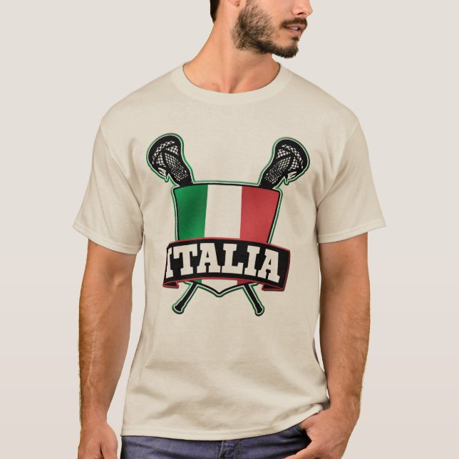 T-shirt Italie Italia Lacrosse (Devant)