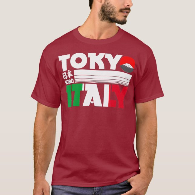 T-shirt Italie Jeux mondiaux de Tokyo 2020 (Devant)