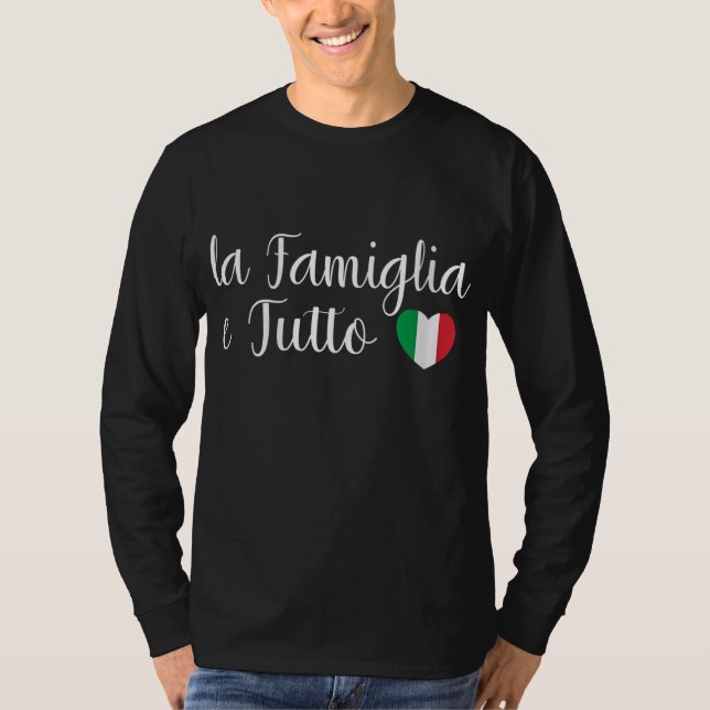 T-shirt Italie La Famiglia e Tutto La famille est tout (Devant)