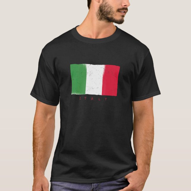 T-shirt Italie Pays Drapeau Italie Italiana Boots Ro (Devant)
