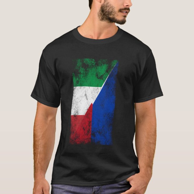 T-shirt Italie Philippines Drapeaux - Italien Filipino, Ph (Devant)