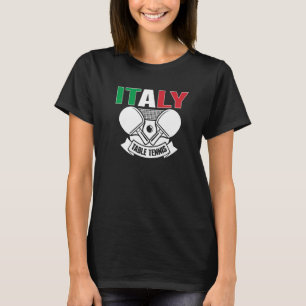 T-shirt Italie Ping Pong Italien Table Tennis Team Soutien