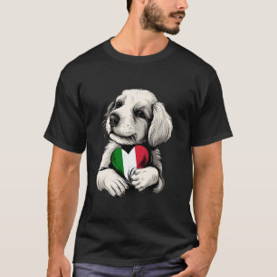 T-shirt Italie Racines Italiennes Fierté Italienne Chien C