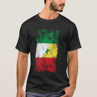 T-shirt Italie Sénégal Drapeaux - Italie sénégalaise