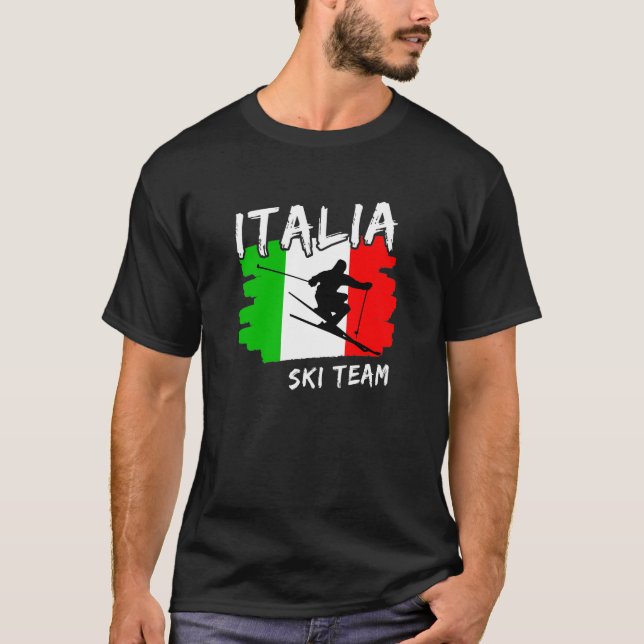 T-shirt Italie Ski  (Devant)