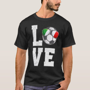 T-shirt Italie Soccer Love Italien Drapeau