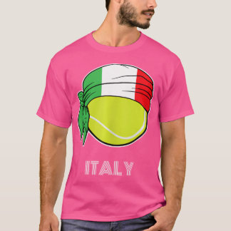 T-shirt Italie Tennis Pour Les Joueurs Italiens Italie Ten