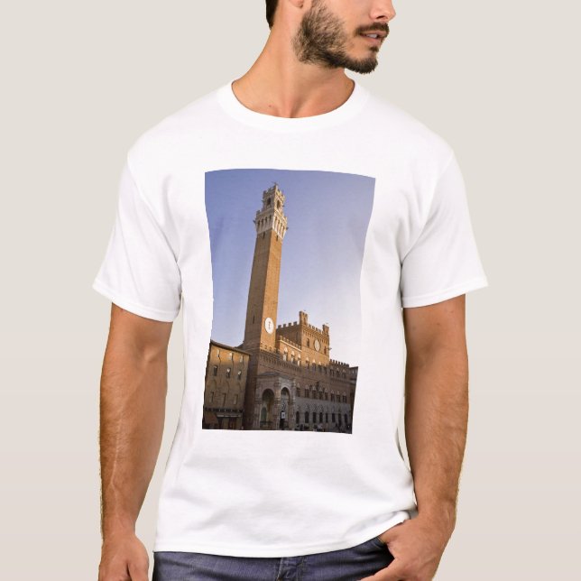 T-shirt Italie, Toscane, Sienne. Torre del Mangia (Devant)