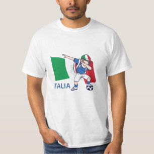 T-shirt Italie Ventilateur de football Enfant dabbing écob