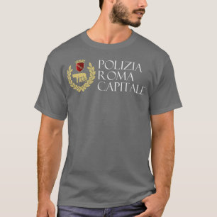 T-shirt Italie Ville de Rome Police Polizia Roma Capitale