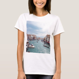 T-shirt Italie vintage Canal de Venise Photo