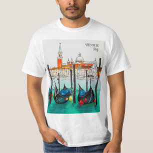 T-shirt Italie Voyage - VENICE aquarelle souvenir