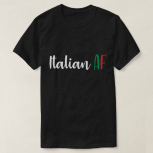 T-shirt Italien AF Drôle Drapeau de l'Italie Patrimoine Bl
