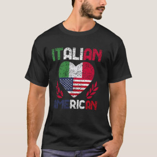 T-shirt Italien Américain Italie Usa Amérique Italienne Am