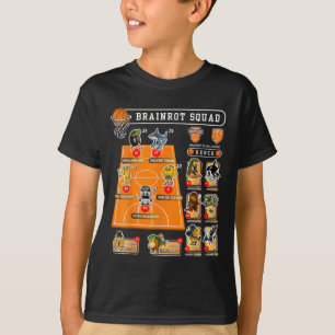 T-shirt Italien brainrot basket-ball Squad Sport Mème Drôl