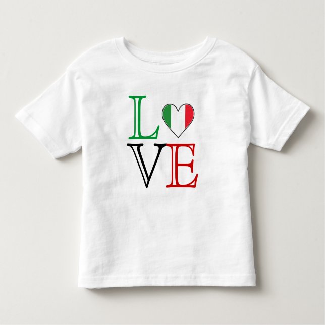 T-shirt italien d'amour (Devant)