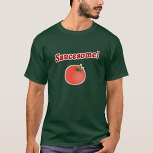 T-shirt italien drôle de Saucesome de tomate